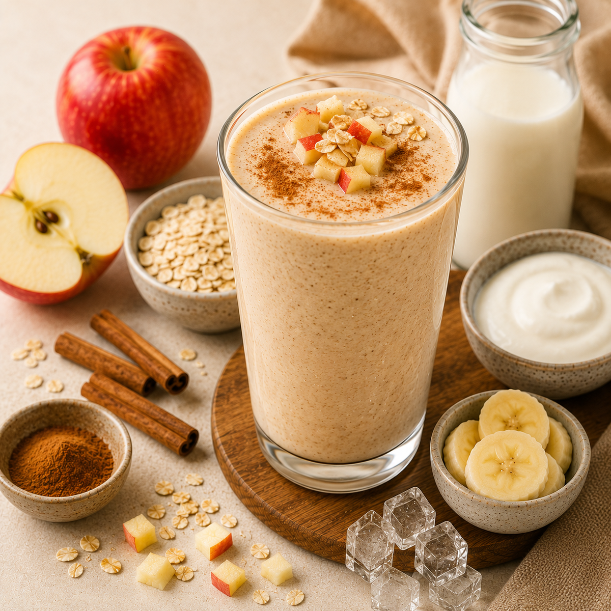 Apple Pie Smoothie Creamy Spiced Favorite